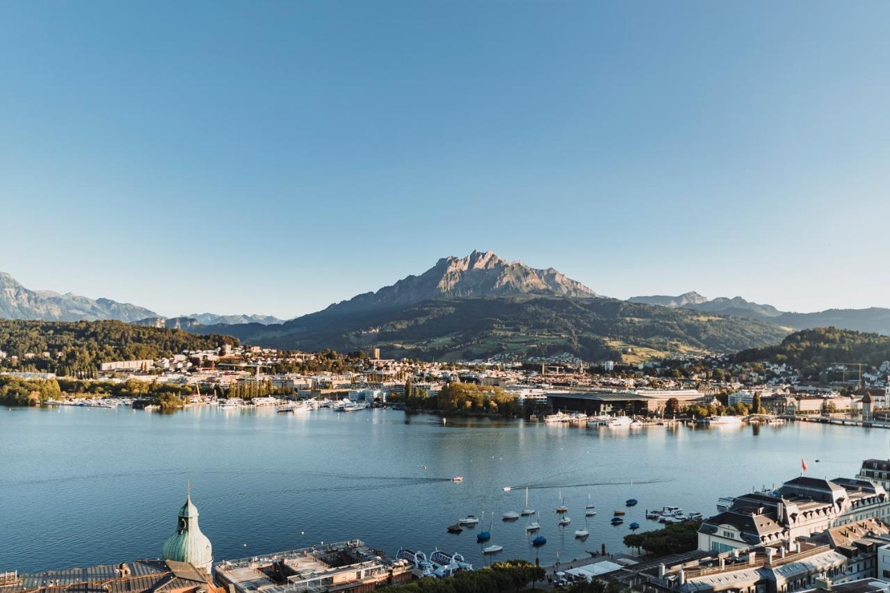 Art Deco Hotel Montana Luzern Lucerne Exterior foto